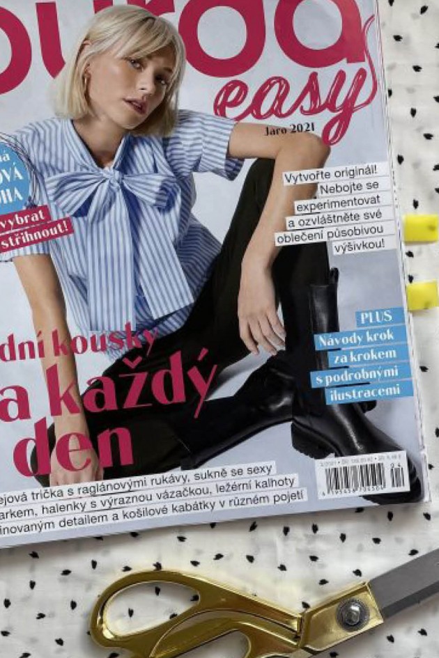 Burda Easy podle Ivy: Halenka s mašlí