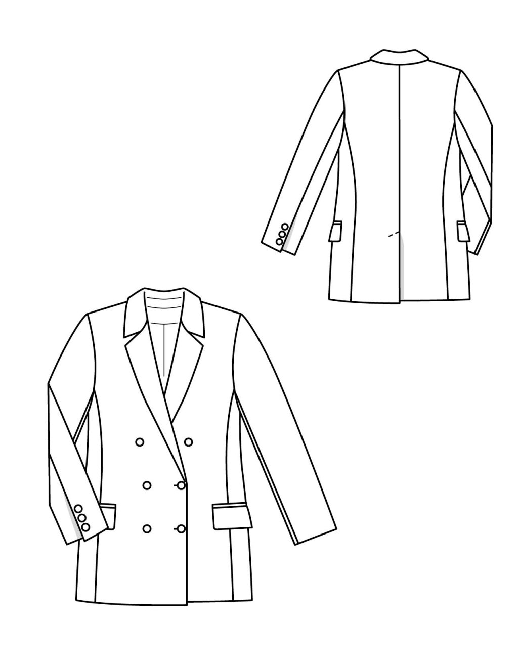 01 Blejzr s dlouhými klopami