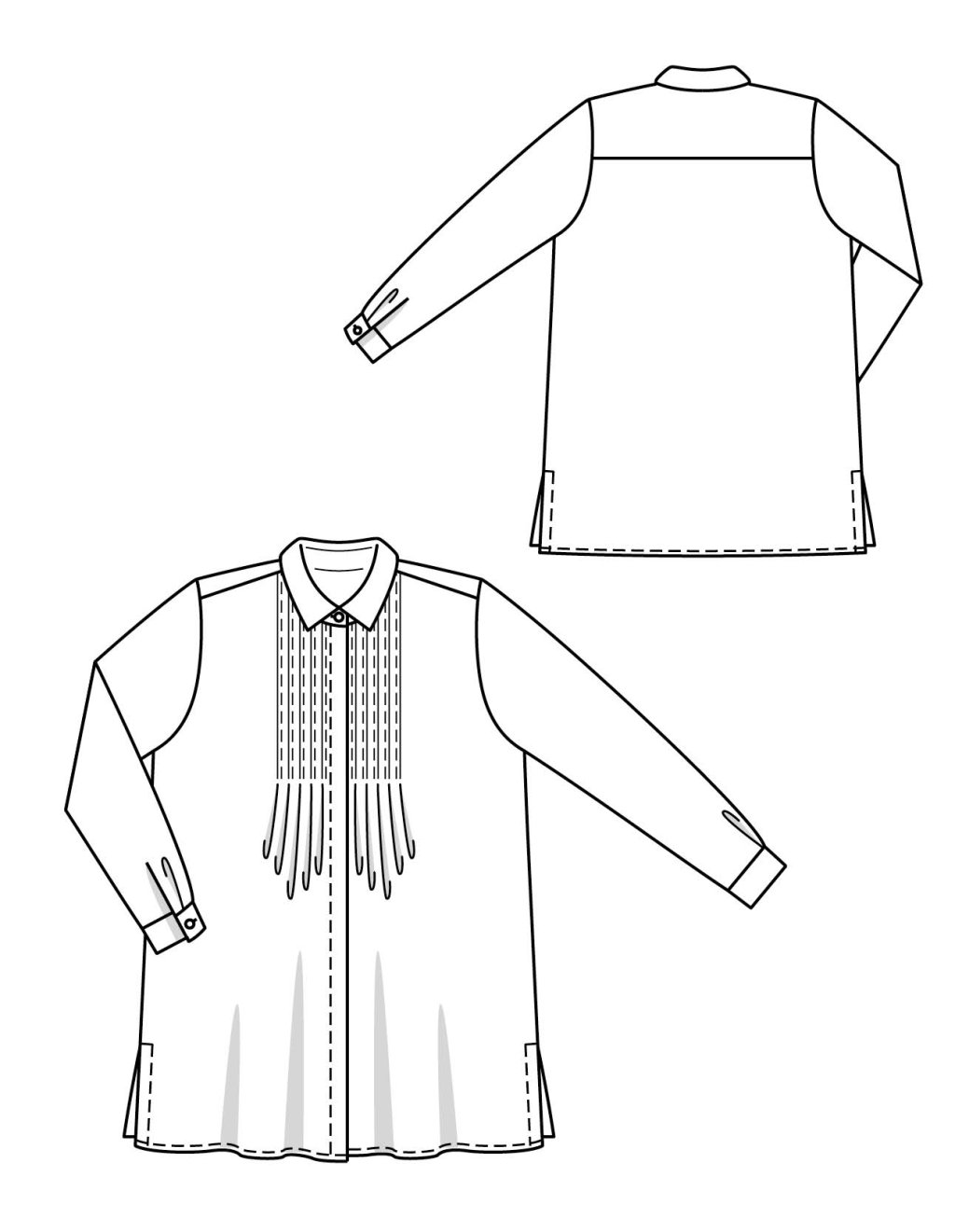 03 Halenka s prošitými záhybky