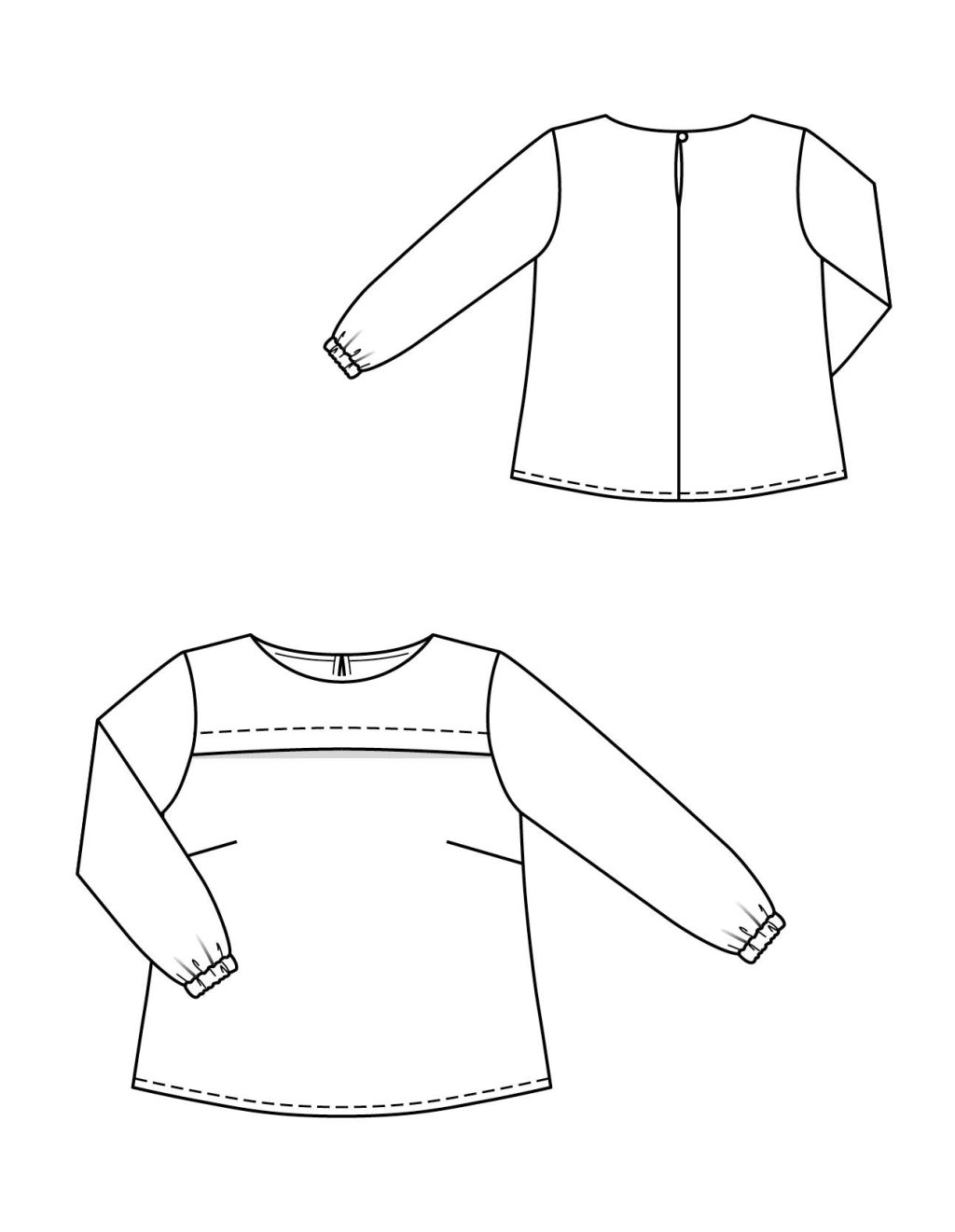 07 Halenka s příčným záhybem