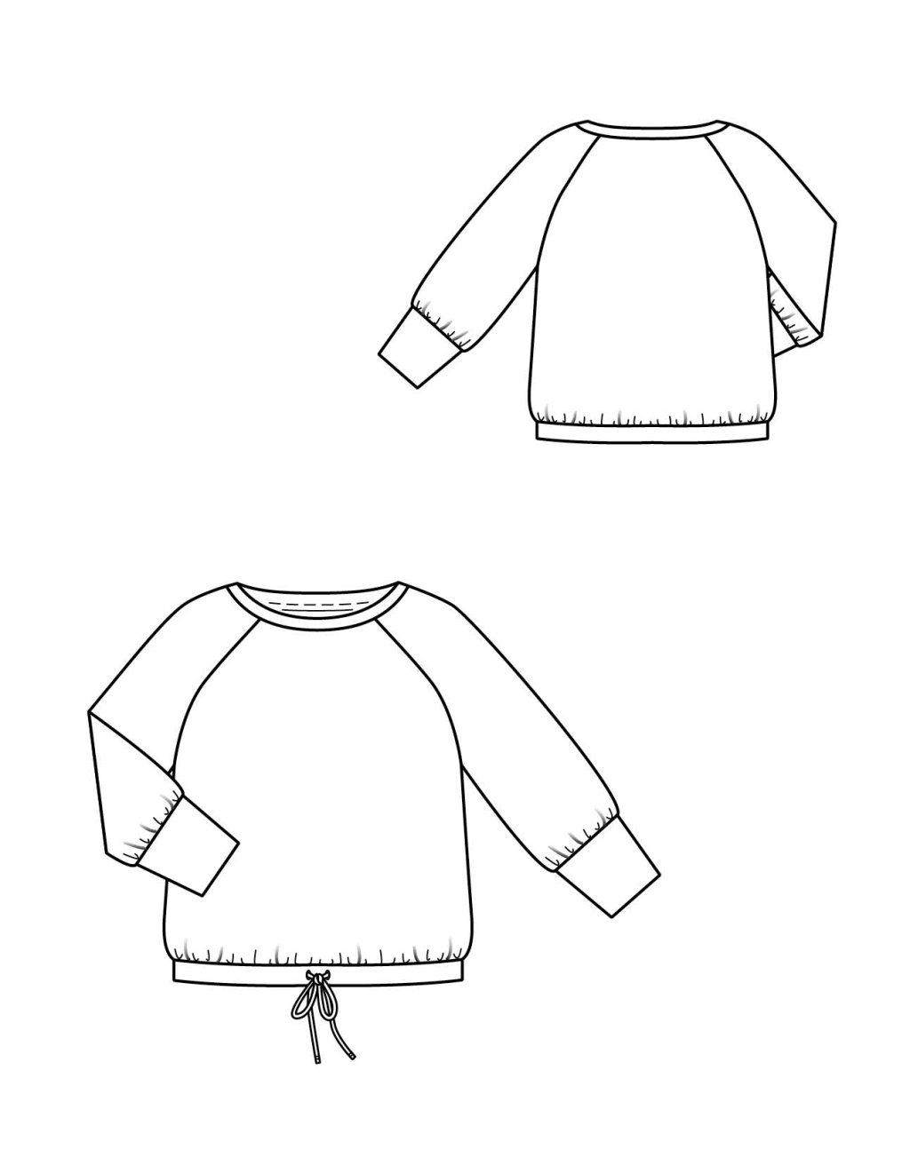 08 Tričko s lemy a manžetami