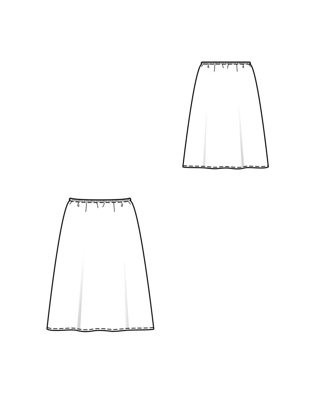 5A Sukně ke kolenům