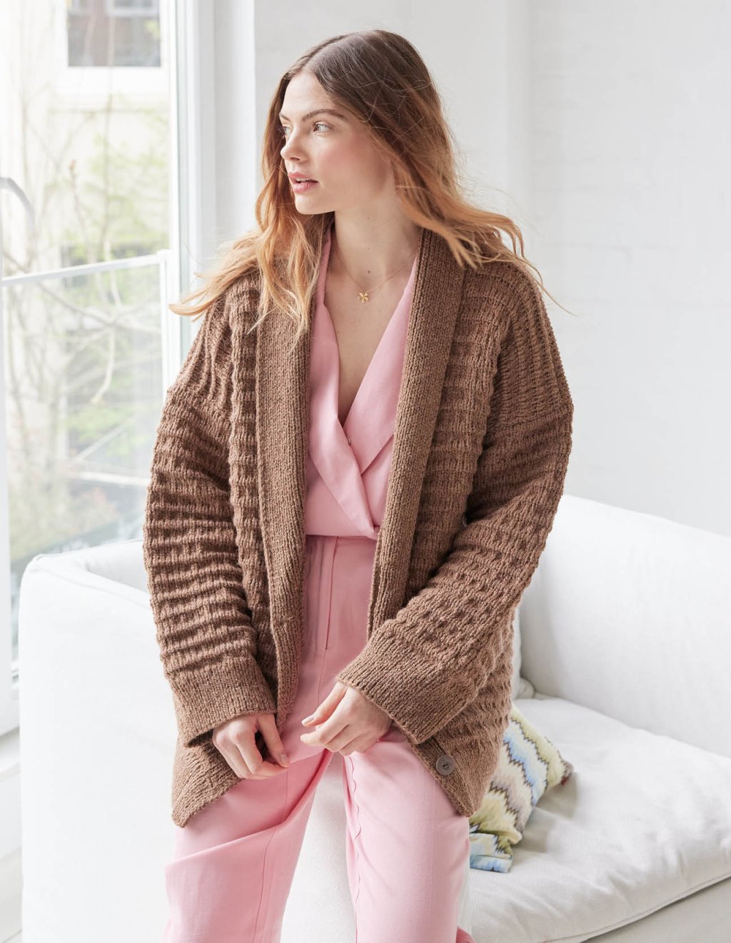 08 Kardigan se šálovým límcem