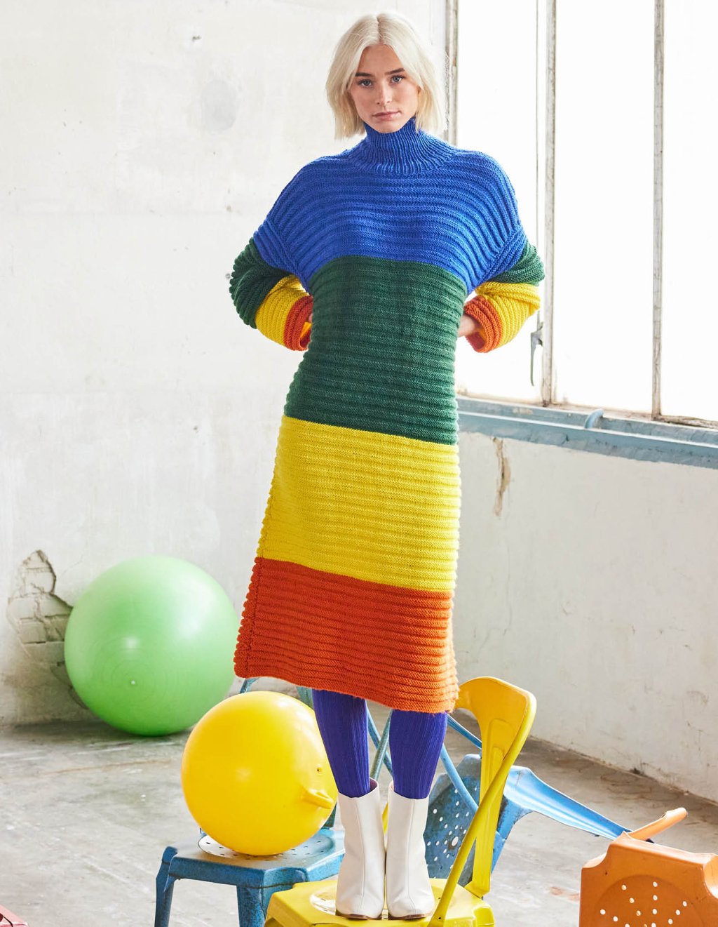 14 Šaty se širokými pruhy