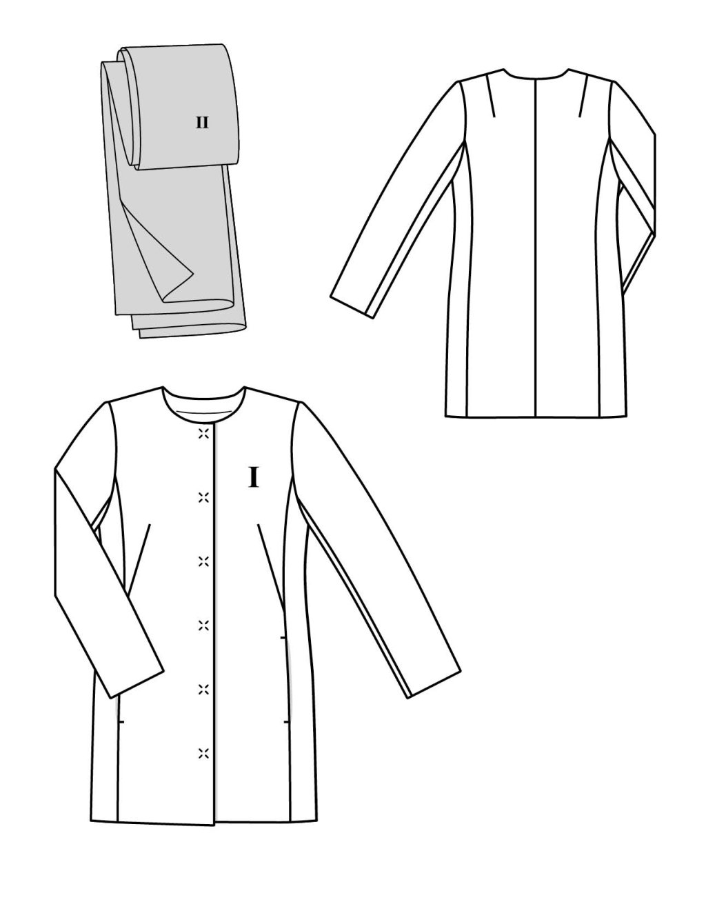 116 Krátký plášť