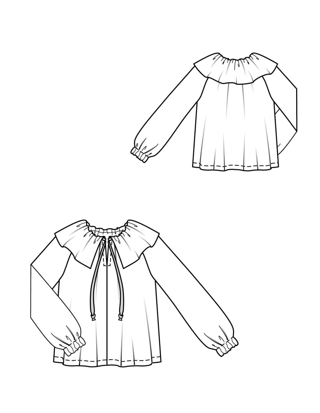 3B Extravagantní halenka