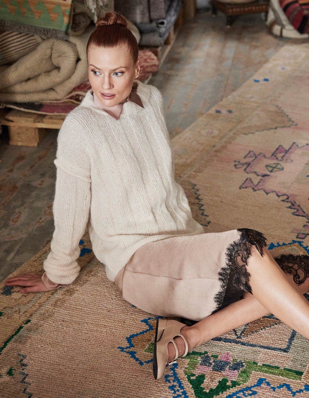 03 Pulovr se širokým žebrováním