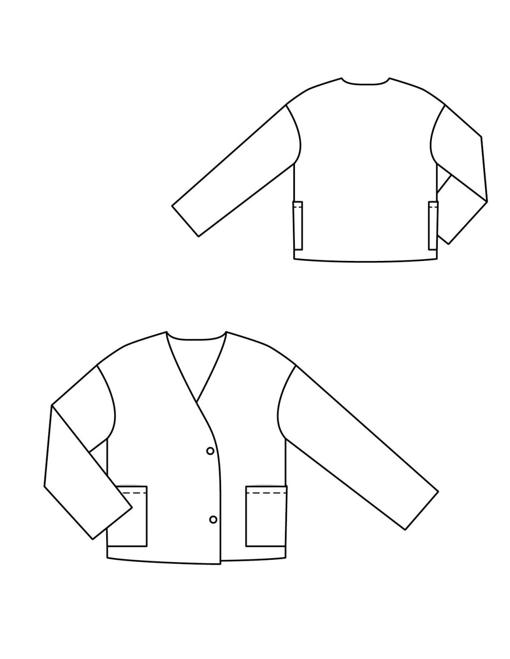 4B Lodenový kabátek