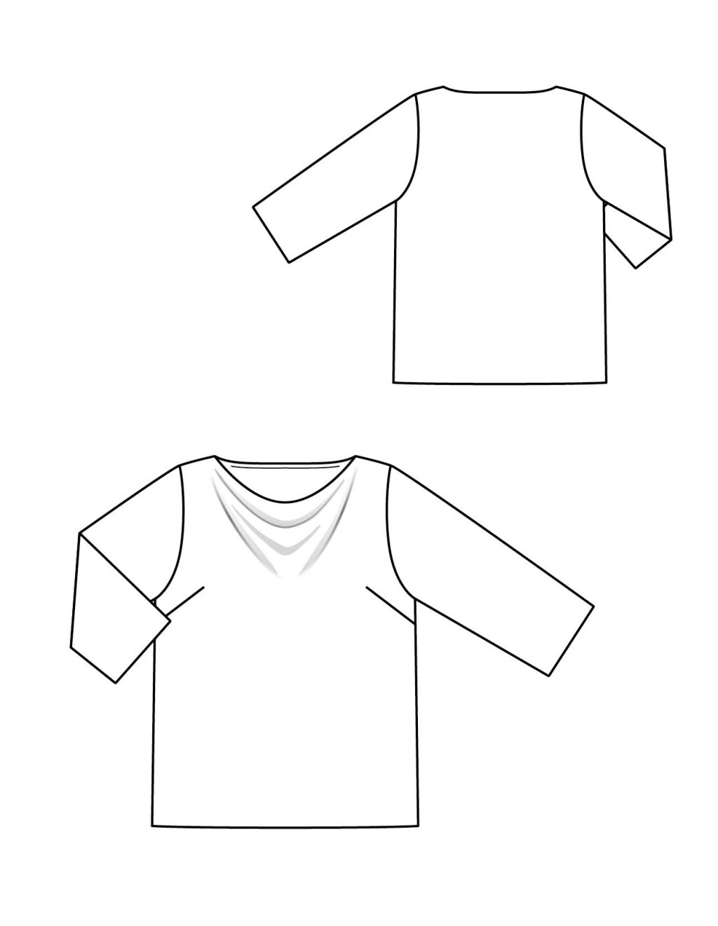 03 Halenka s výstřihem s vodou