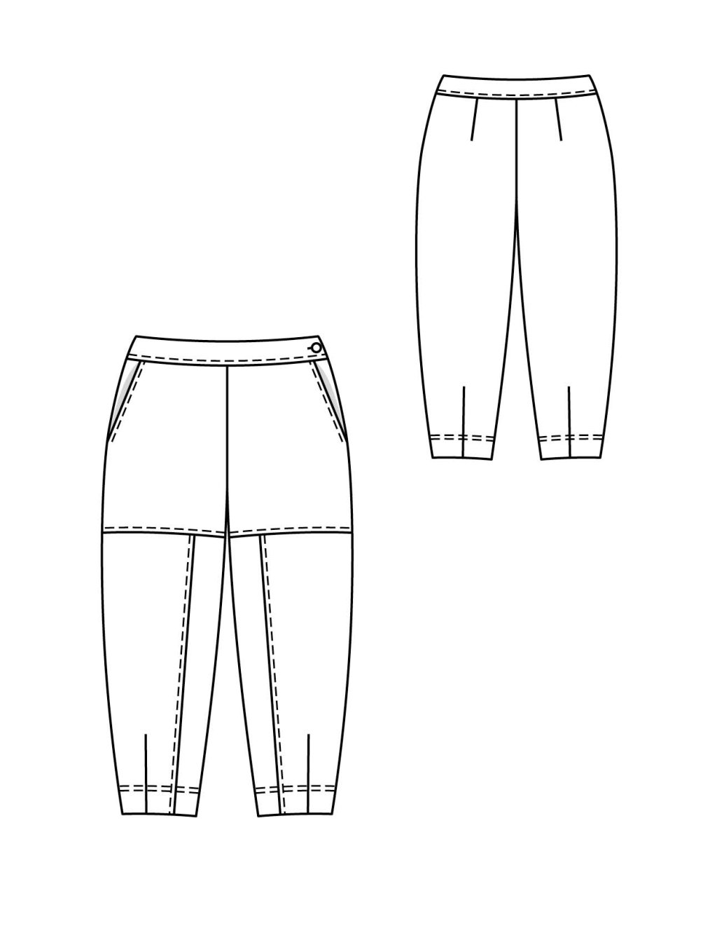 07 Kalhoty v safari stylu