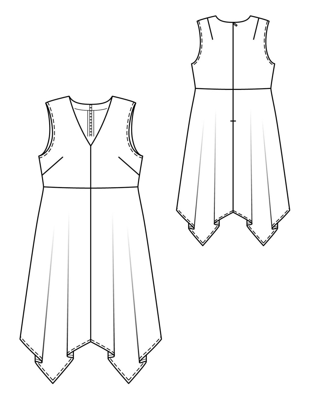 12 Šaty s empírovým švem