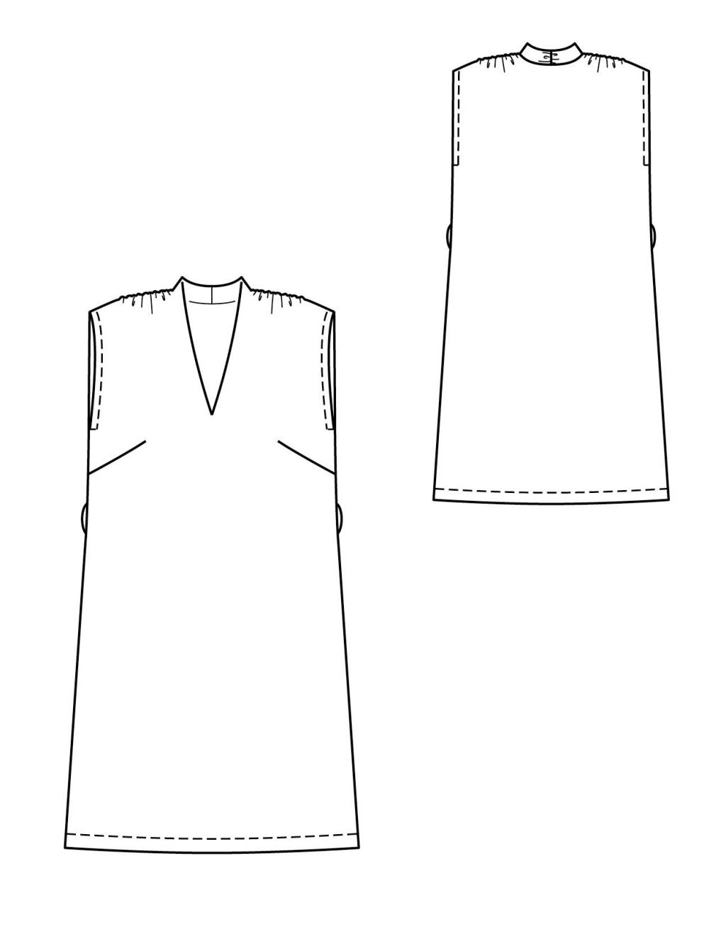 14 Žerzejové šaty s vázačkou