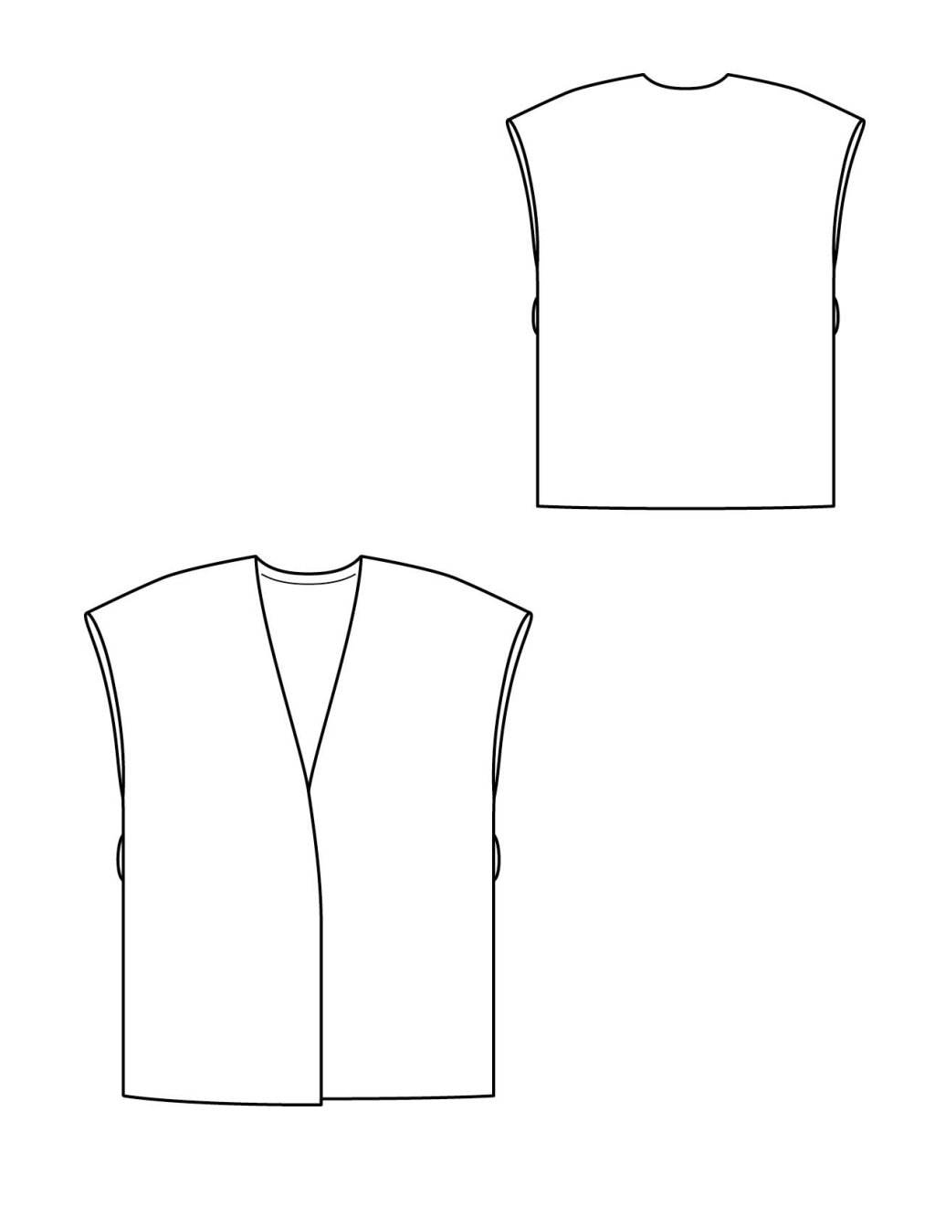 16 Kardigan s vázačkou a nitěnými poutky