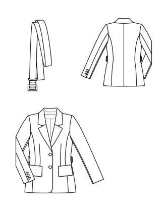 Blejzr s látkovým opaskem