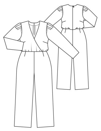 Overal se zavinovacím živůtkem