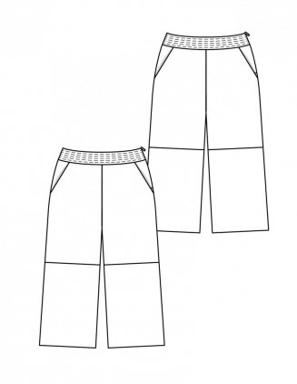 Kožené culottes